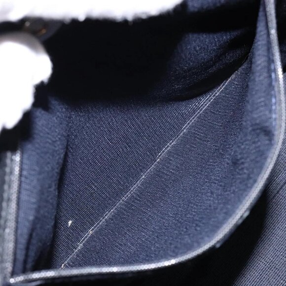 Salvatore Ferragamo Gancini Tote Bag Canvas Blue Gold Auth 139532 - Picture 13 of 16